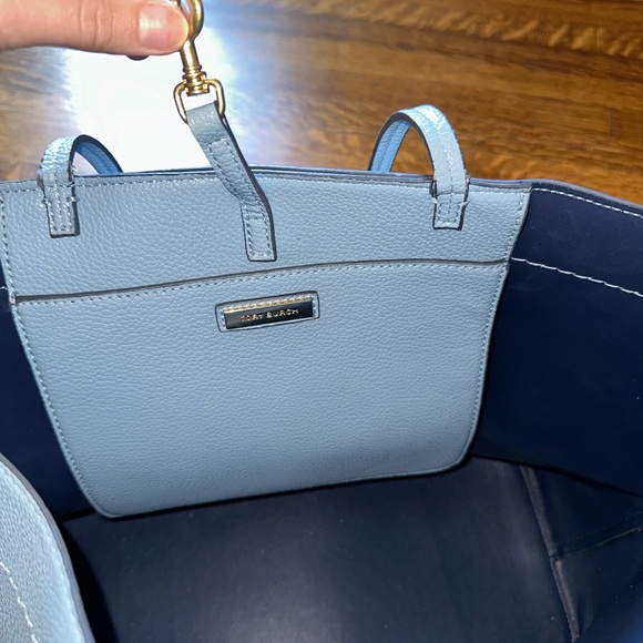 Tory Burch Powder Blue Tote Bag - Picture 5 of 8